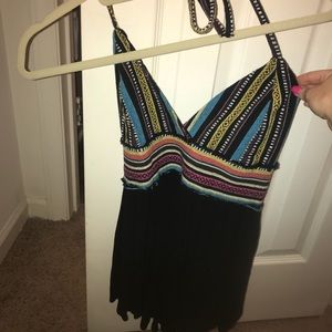 Open back tank top